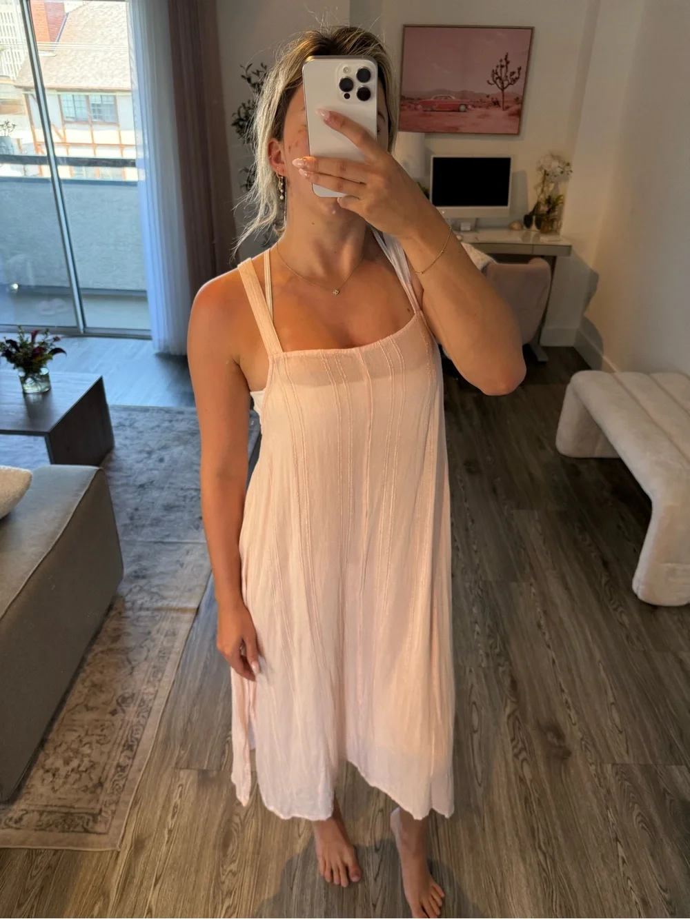 Pink Sundress Coverup
